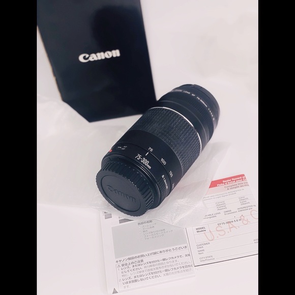 BRAND NEW Cannon DSLR Lens 75-300mm III - Picture 11 of 16